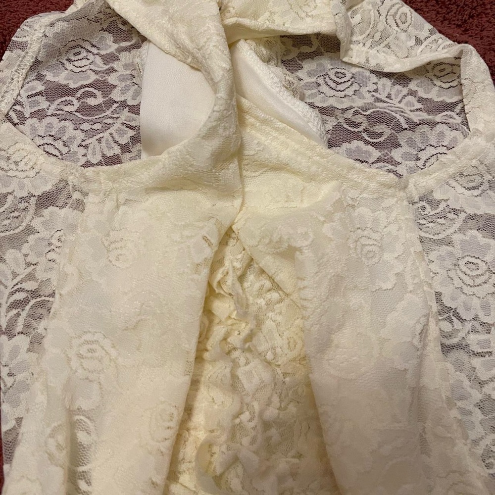 Yellow lace ruffle cami - Picture 6 of 6